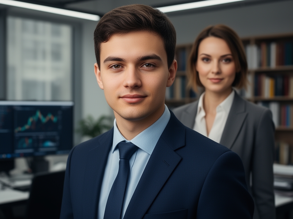 Портрет Мэрион Селлерс, журналиста и медиааналитика, женщина в деловом стиле в редакционном интерьере